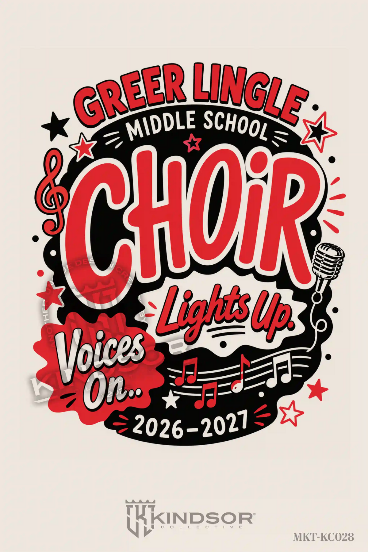 Greer Lingle Middle School Choir Glow Up the Stage