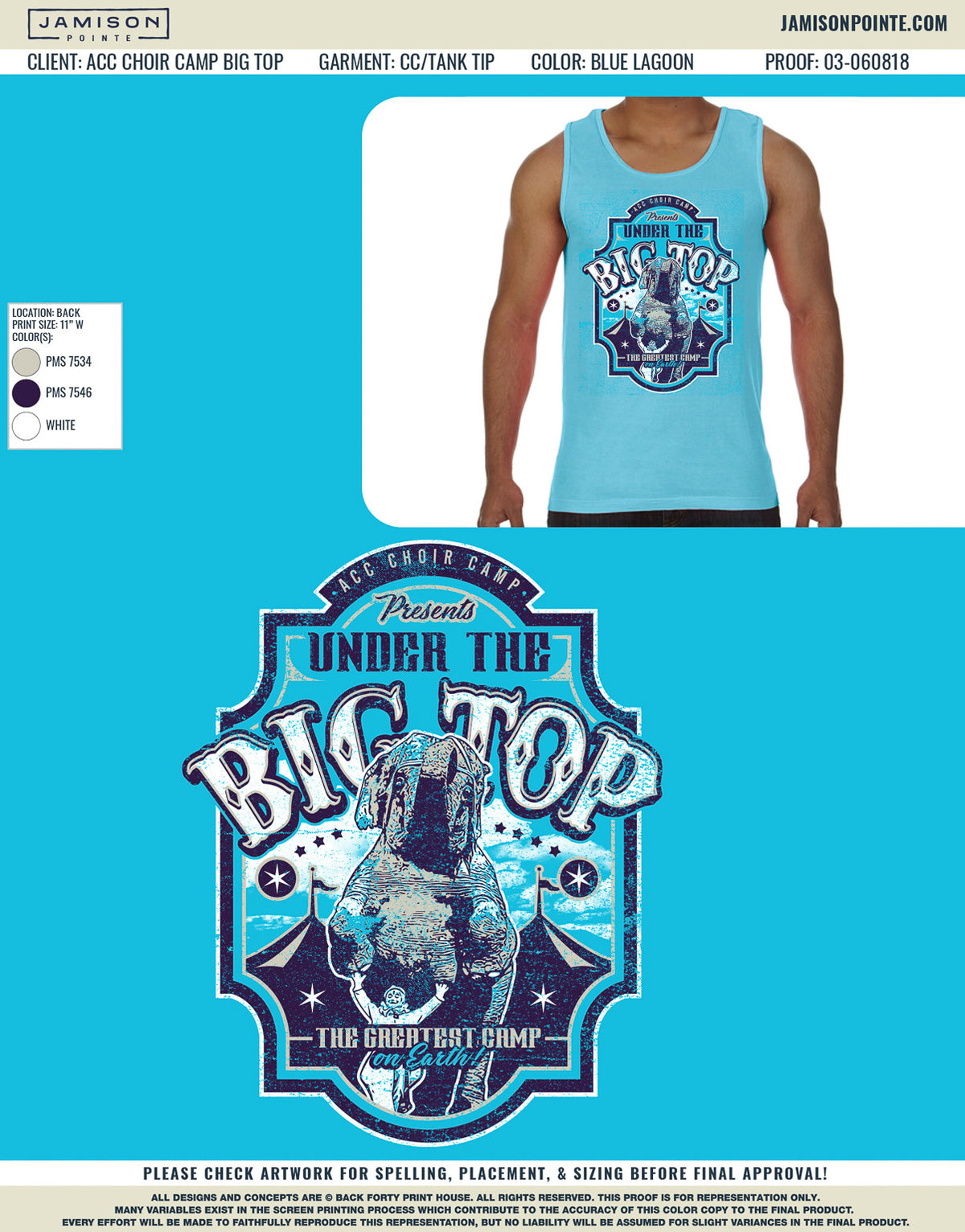 ACC Choir Camp Big Top Tank