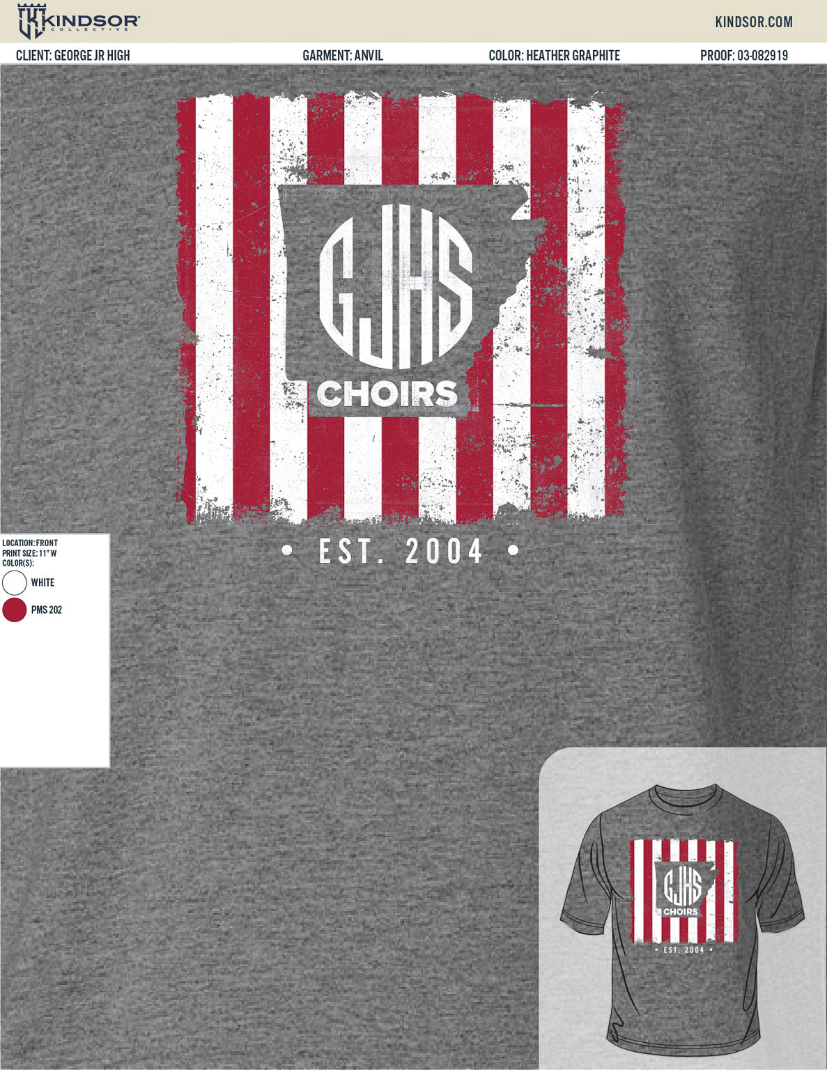 George Junior High School Choir Fall T-Shirt