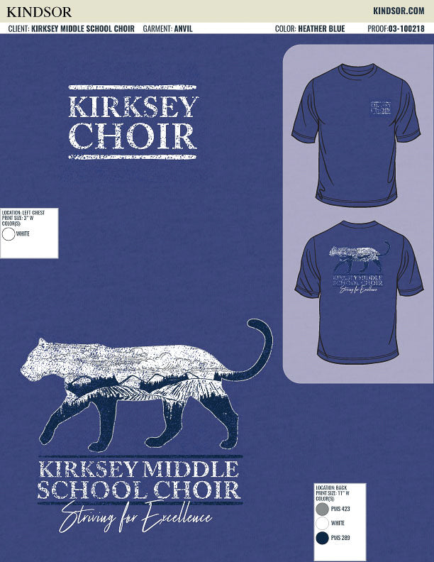 Kirskey Middle School Choir Fall Tee