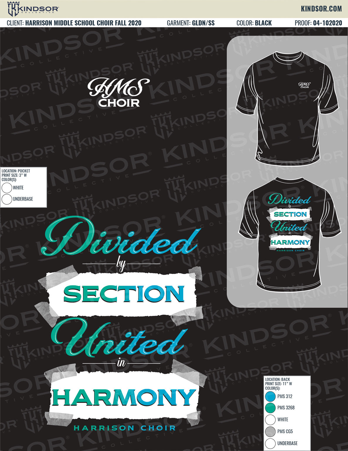 Harrison Middle School Choir Fall T-Shirt