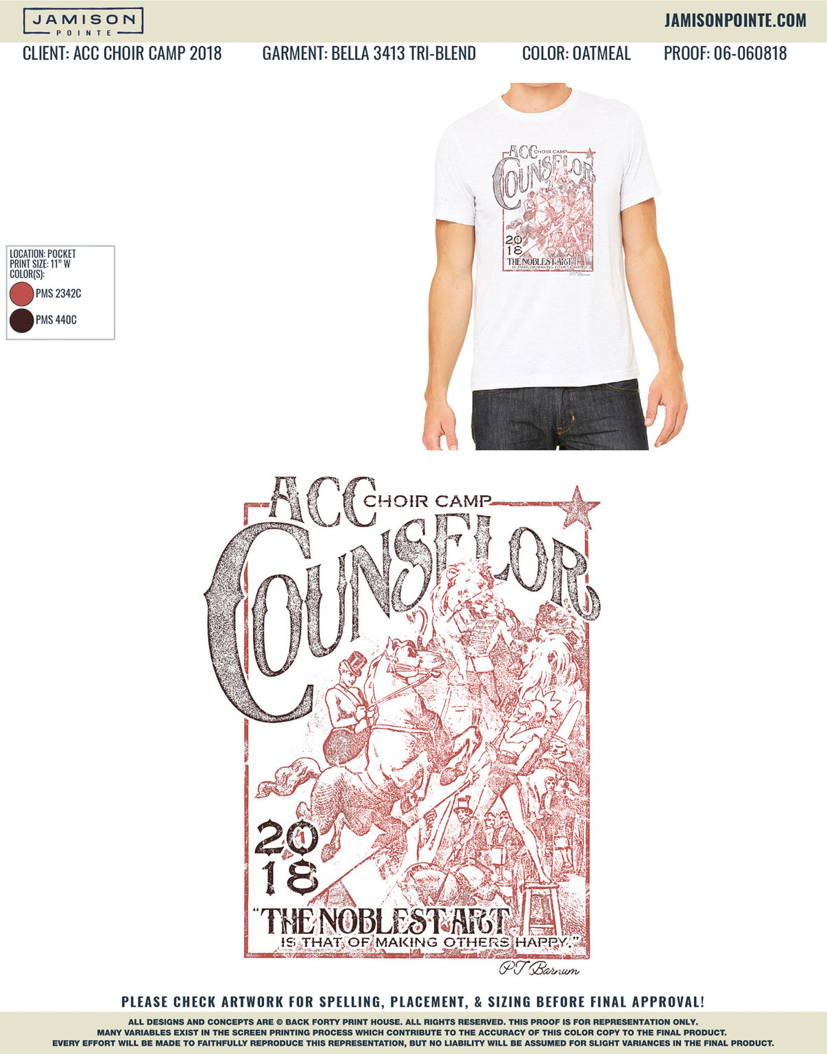 ACC Choir Camp Counselor T-Shirt