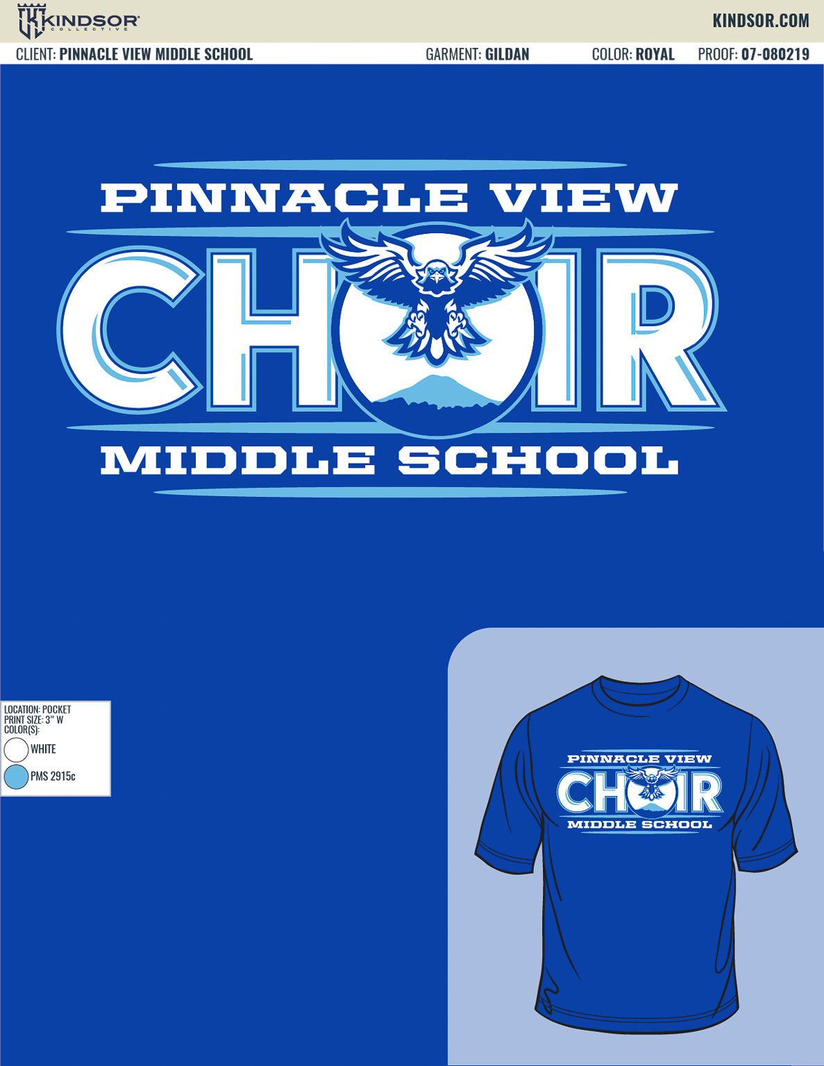 Pinnacle View Middle School Choir Fall T-Shirt