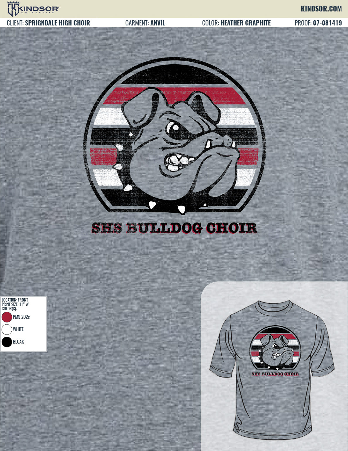 Springdale High School Choir Rainbow T-Shirt