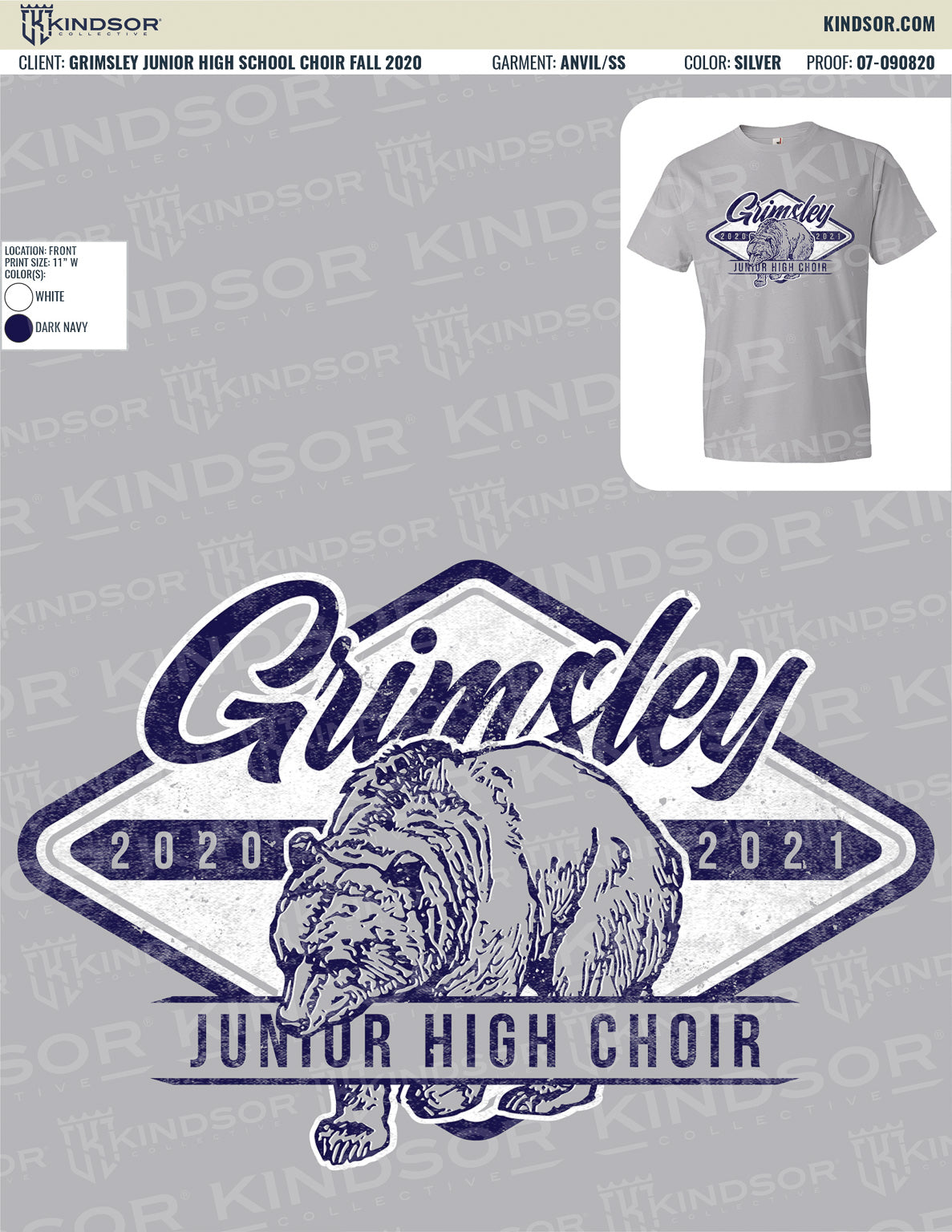 Grimsley Junior High School Choir Fall T-Shirt