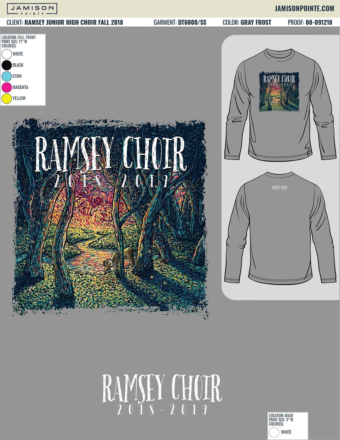 Ramsey Junior High Choir Fall T-Shirt