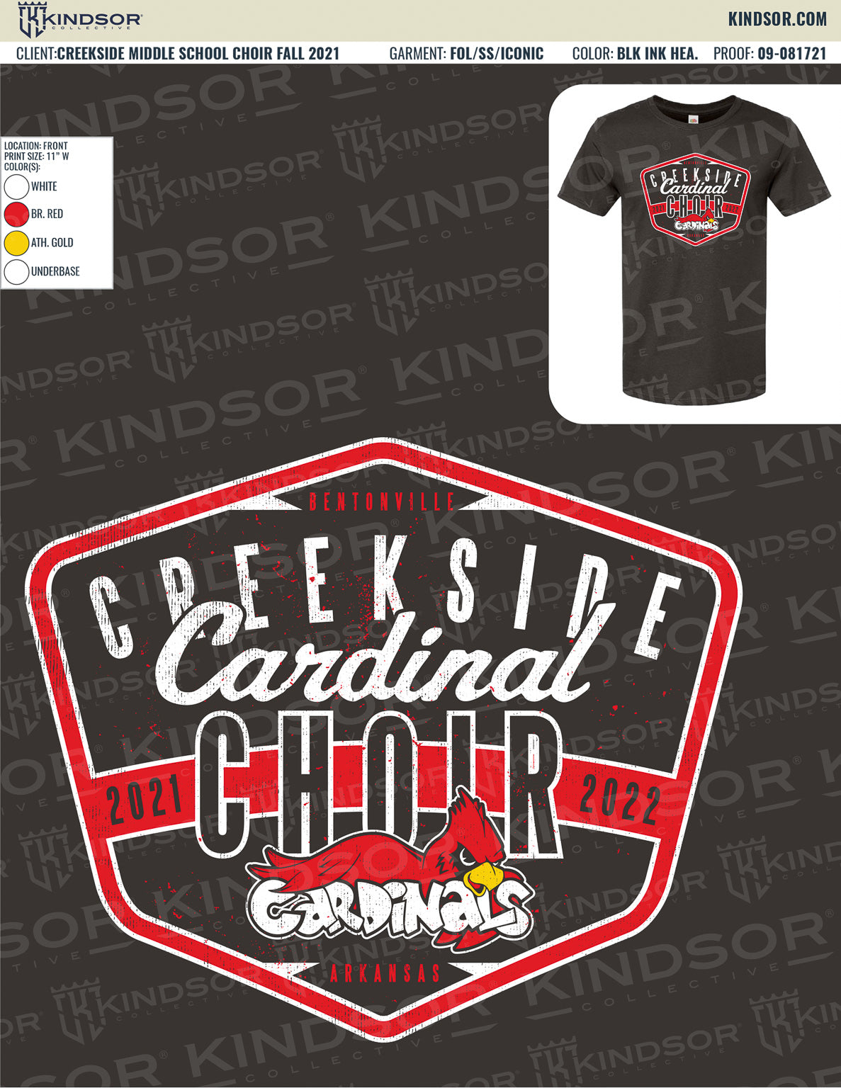 Creekside Middle School Choir Fall T-Shirt