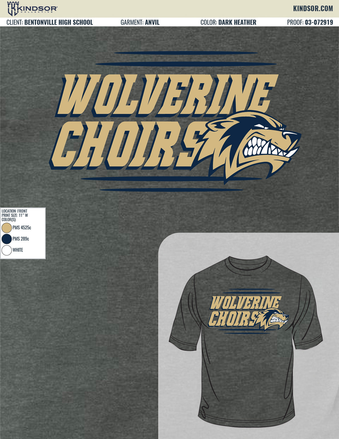 Bentonville West High School Choir Fall T-Shirt