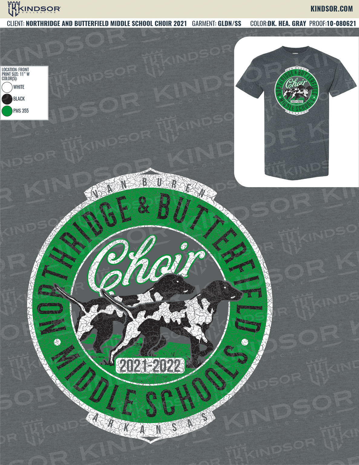 Northridge And Butterfield Middle School Choir T-Shirt