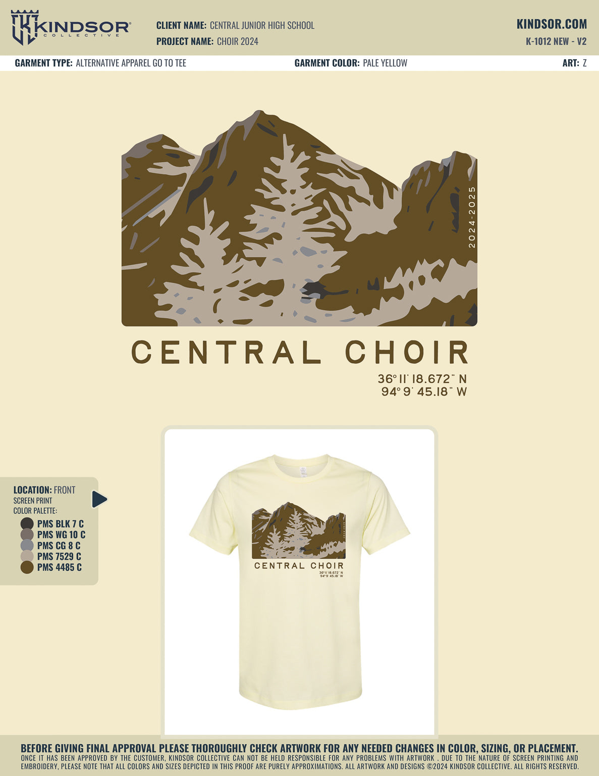 Central Junior High School Choir T-Shirt