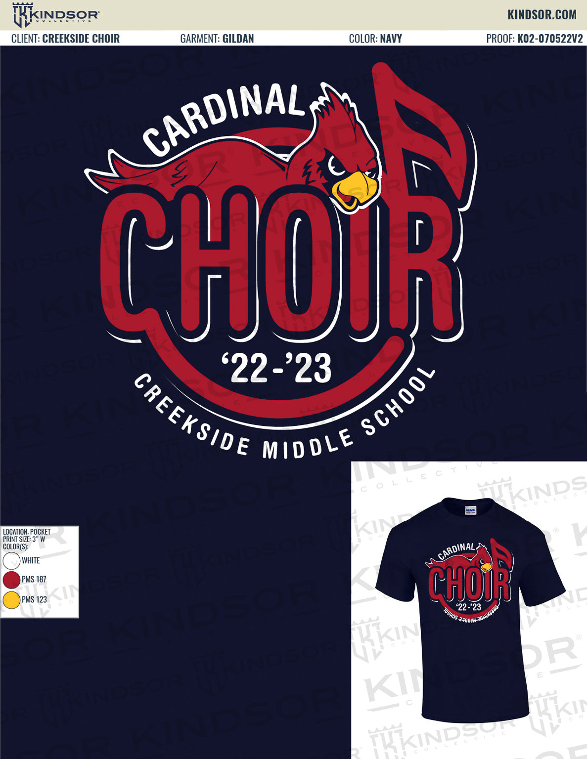 Creekside Middle School Choir Fall T-Shirt