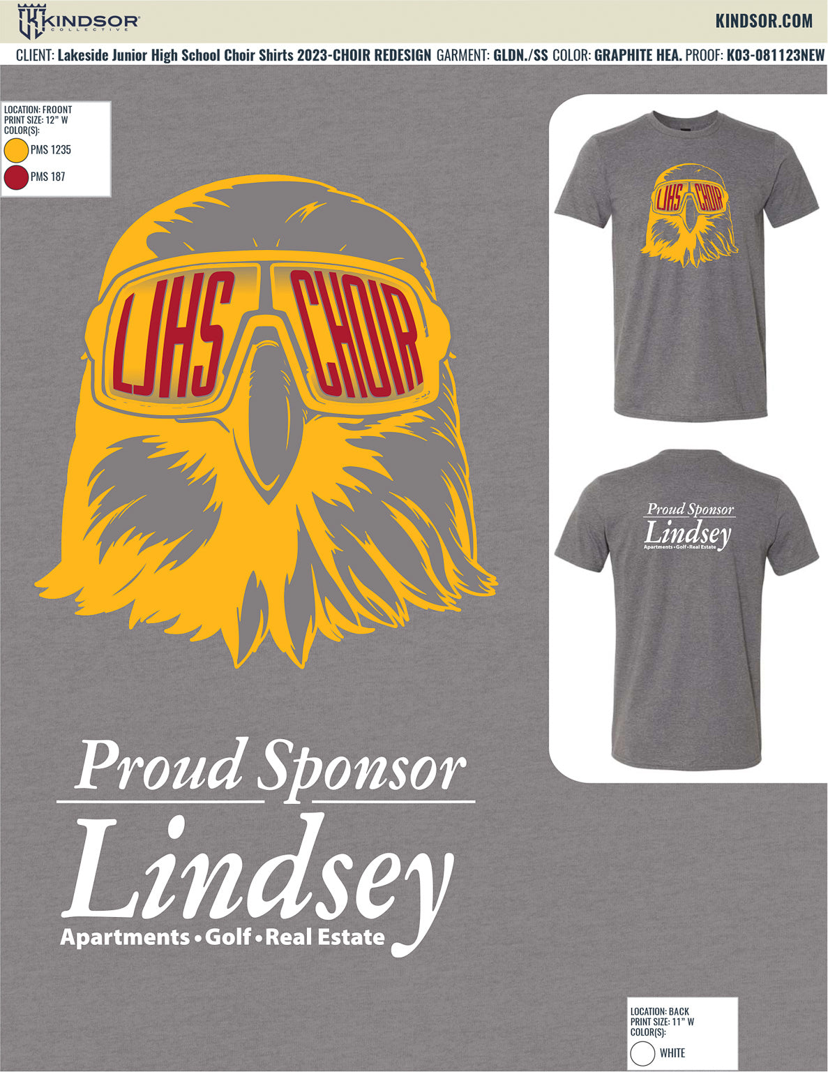 Lakeside Junior High School Choir Shirts