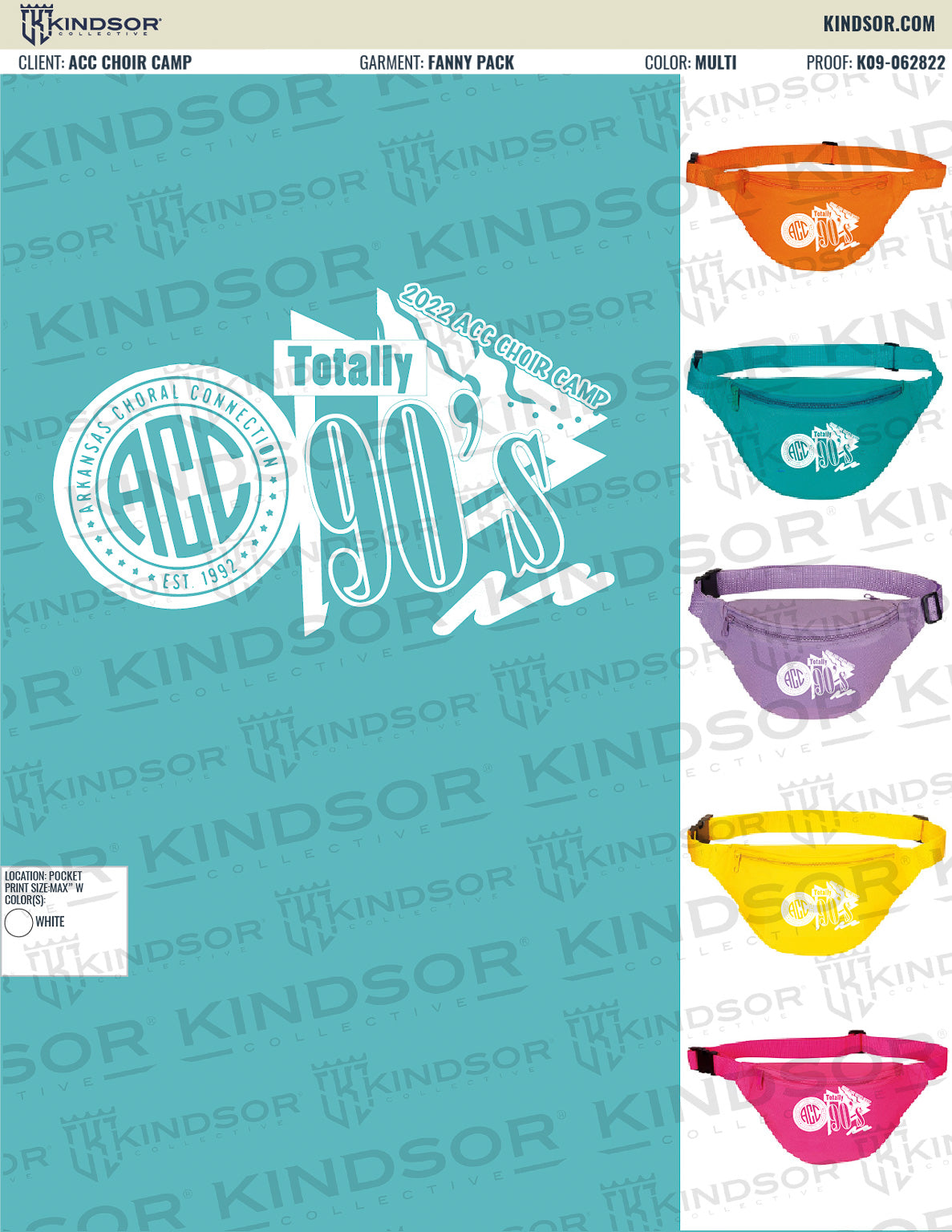 ACC Choir Camp Fanny Packs T-Shirt