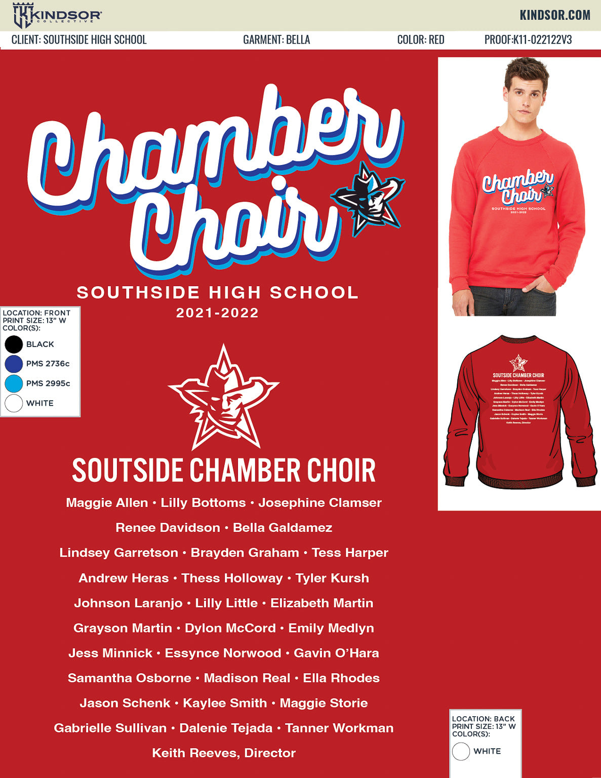 Southside High School Chamber Choir Sweatshirt