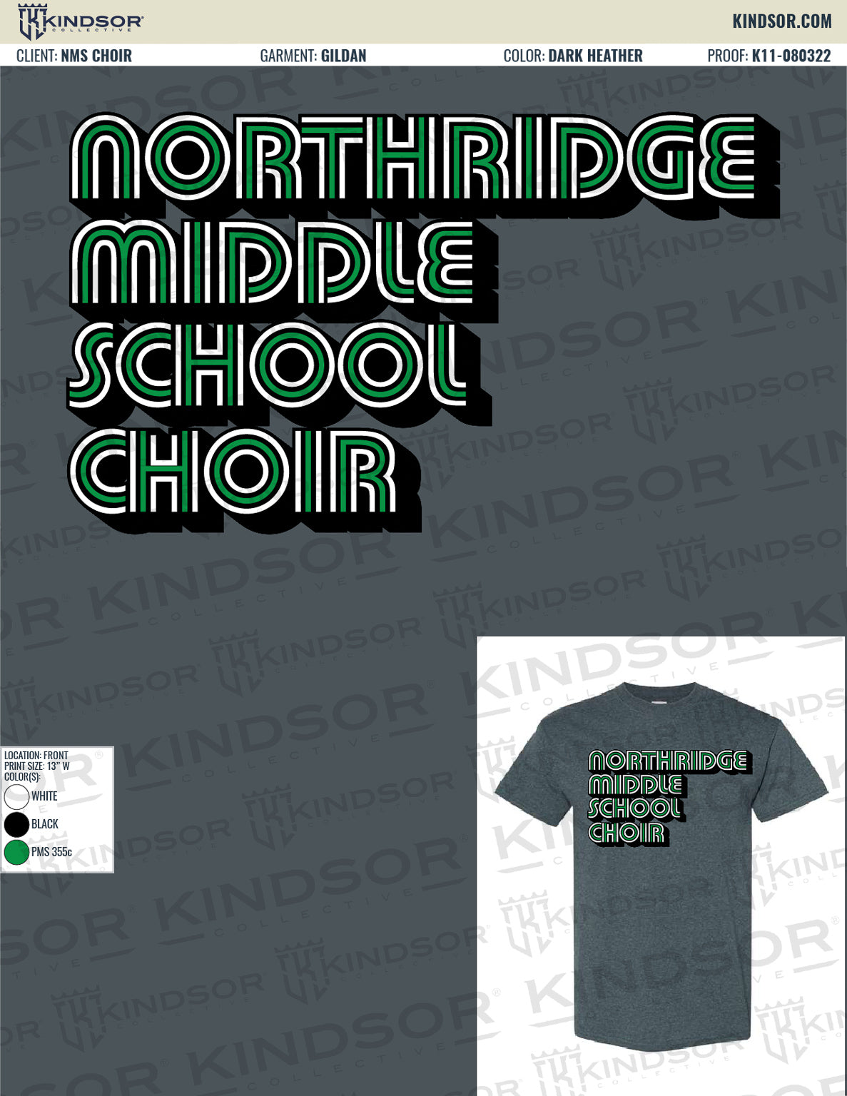 Northridge Middle School Choir Fall T-Shirt