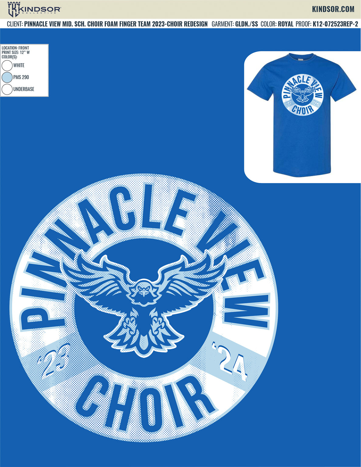 Pinnacle View Middle School Choir Foam Finger T-Shirt
