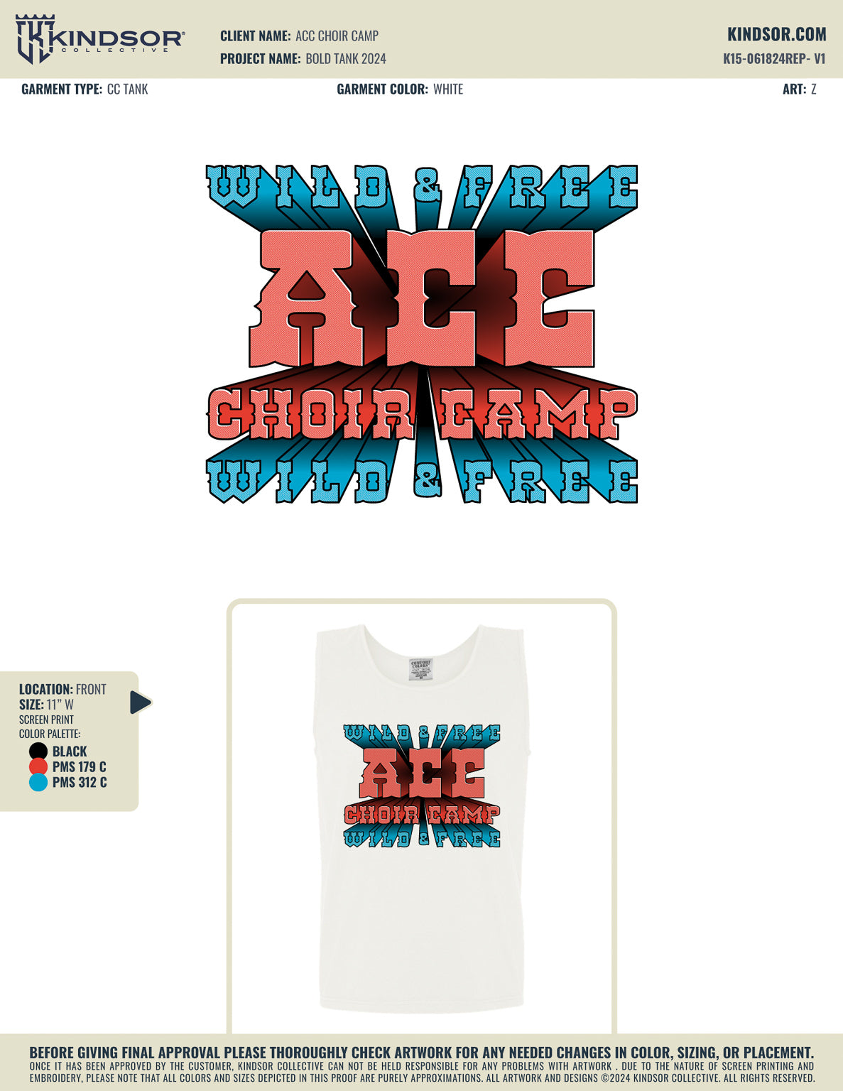 ACC Choir Camp Bold Tank