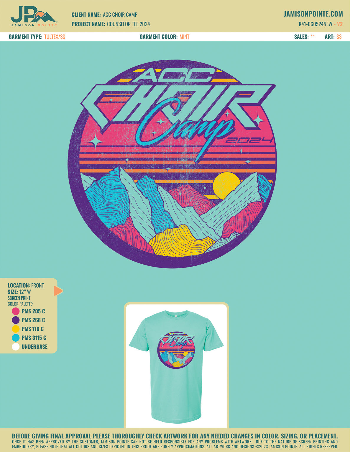 ACC Choir Camp Counselor Tee