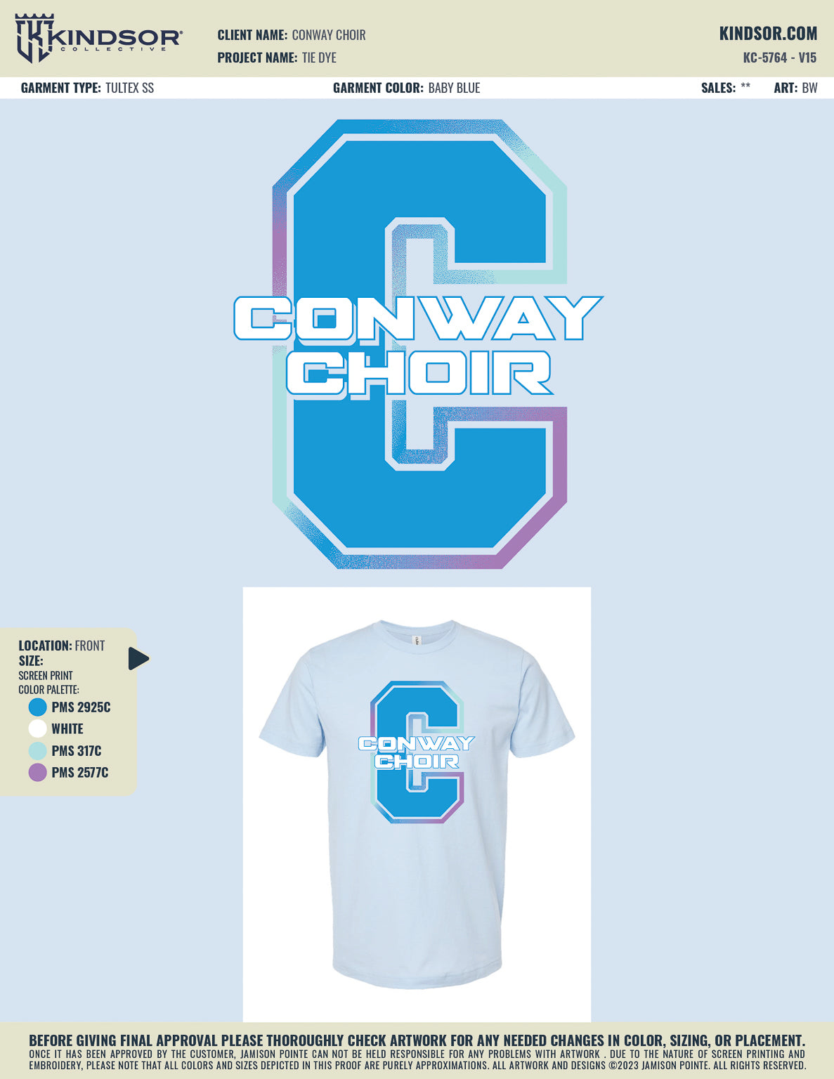 Conway Choir Tie Dye T-Shirt