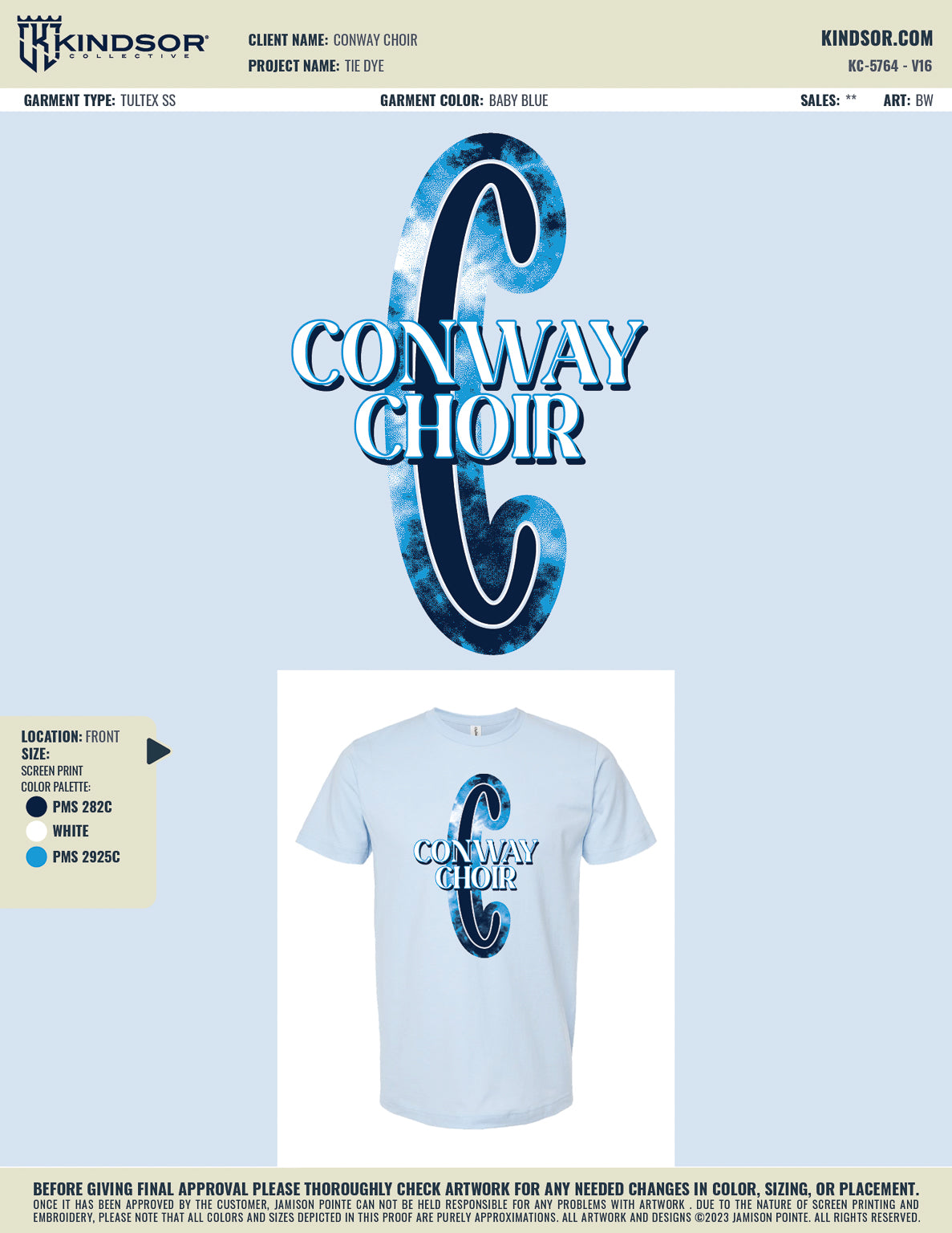 Conway Choir Tie Dye T-Shirt