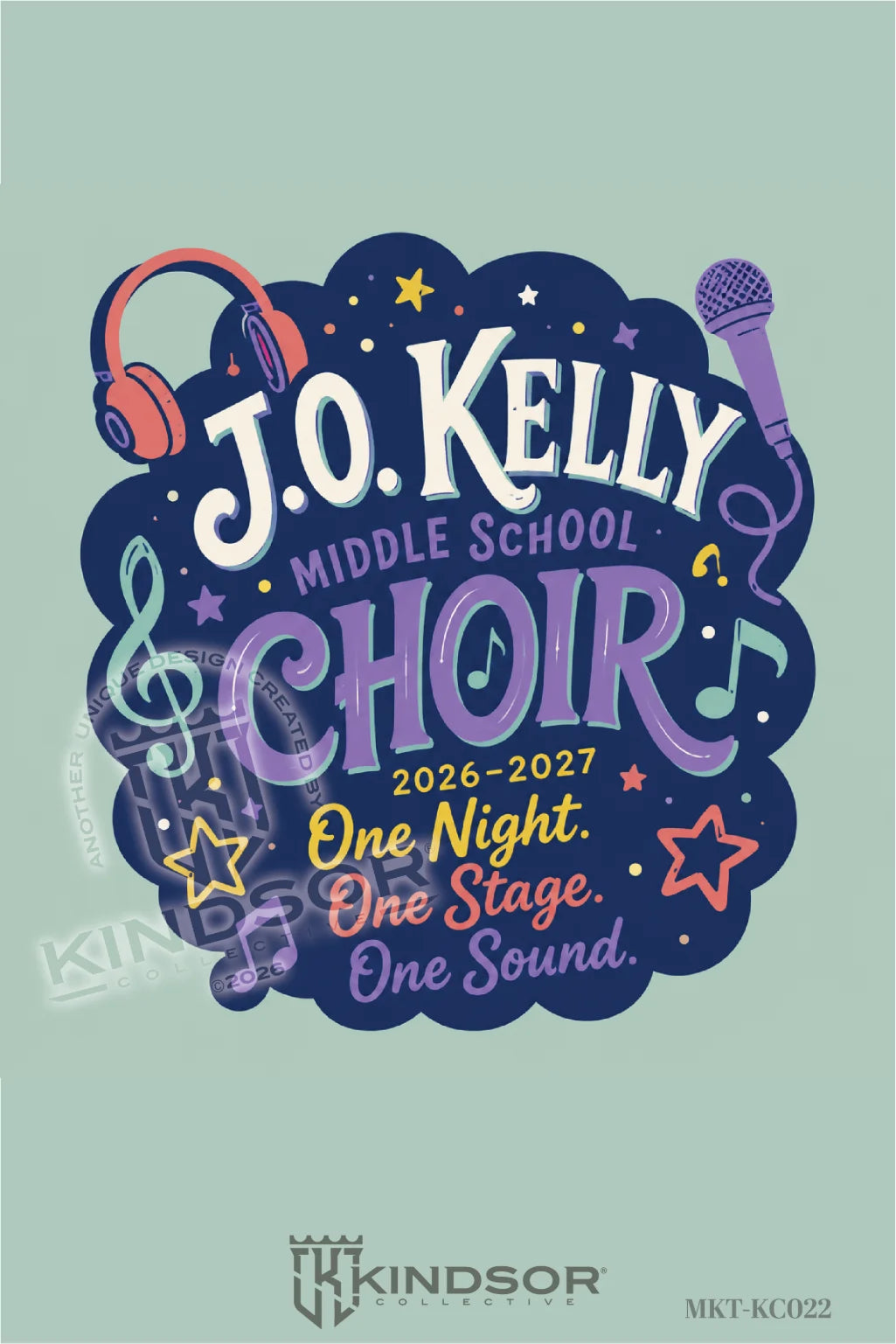 J.O. Kelly Middle School Choir Music City Concert Poster