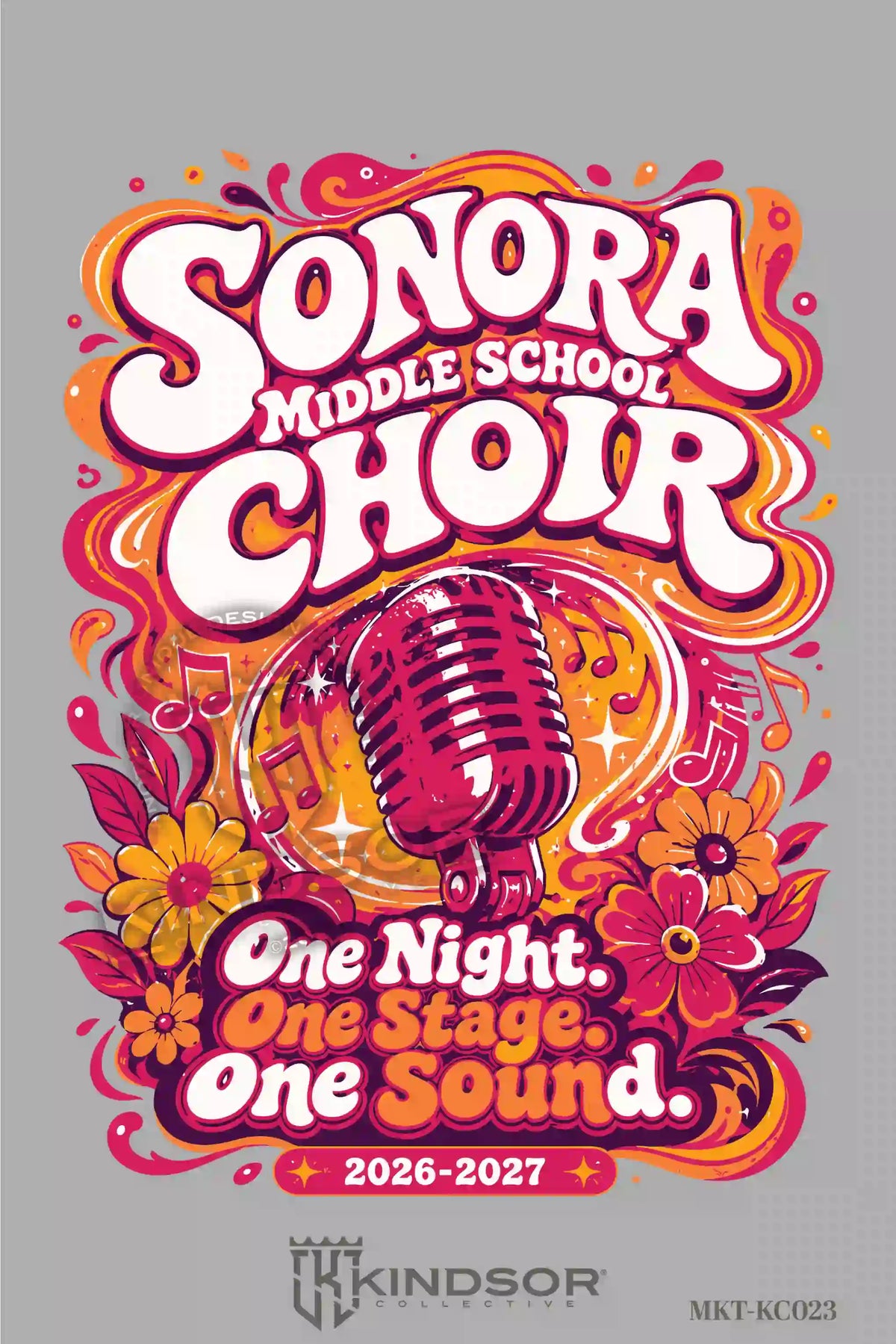 Sonora Middle School Choir Music City Concert Poster