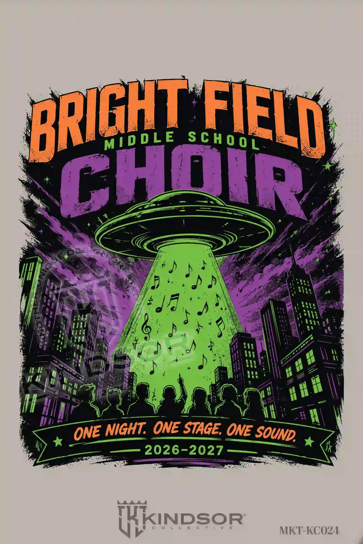 Bright Field Middle School Choir Music City Concert Poster