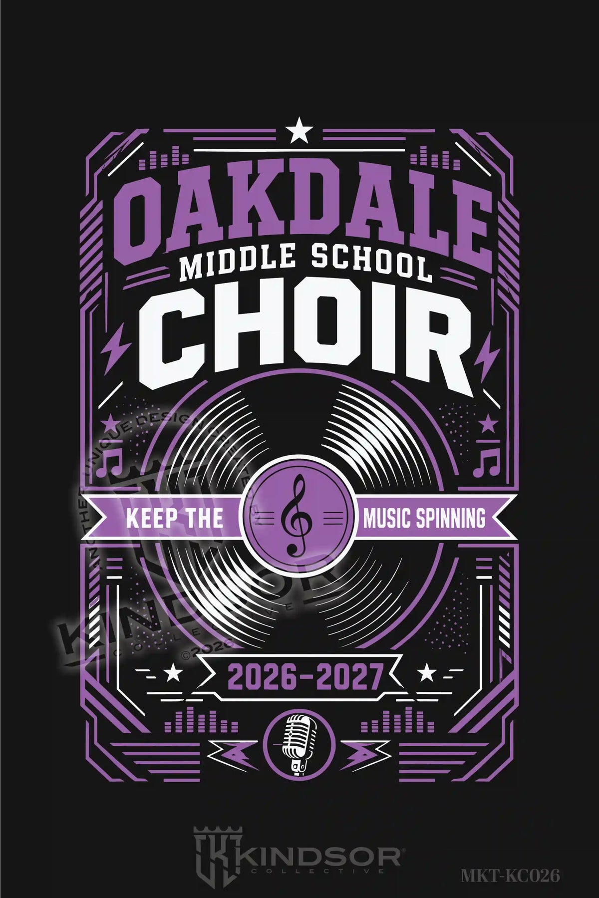 Oakdale Middle School Choir Retro Record Store
