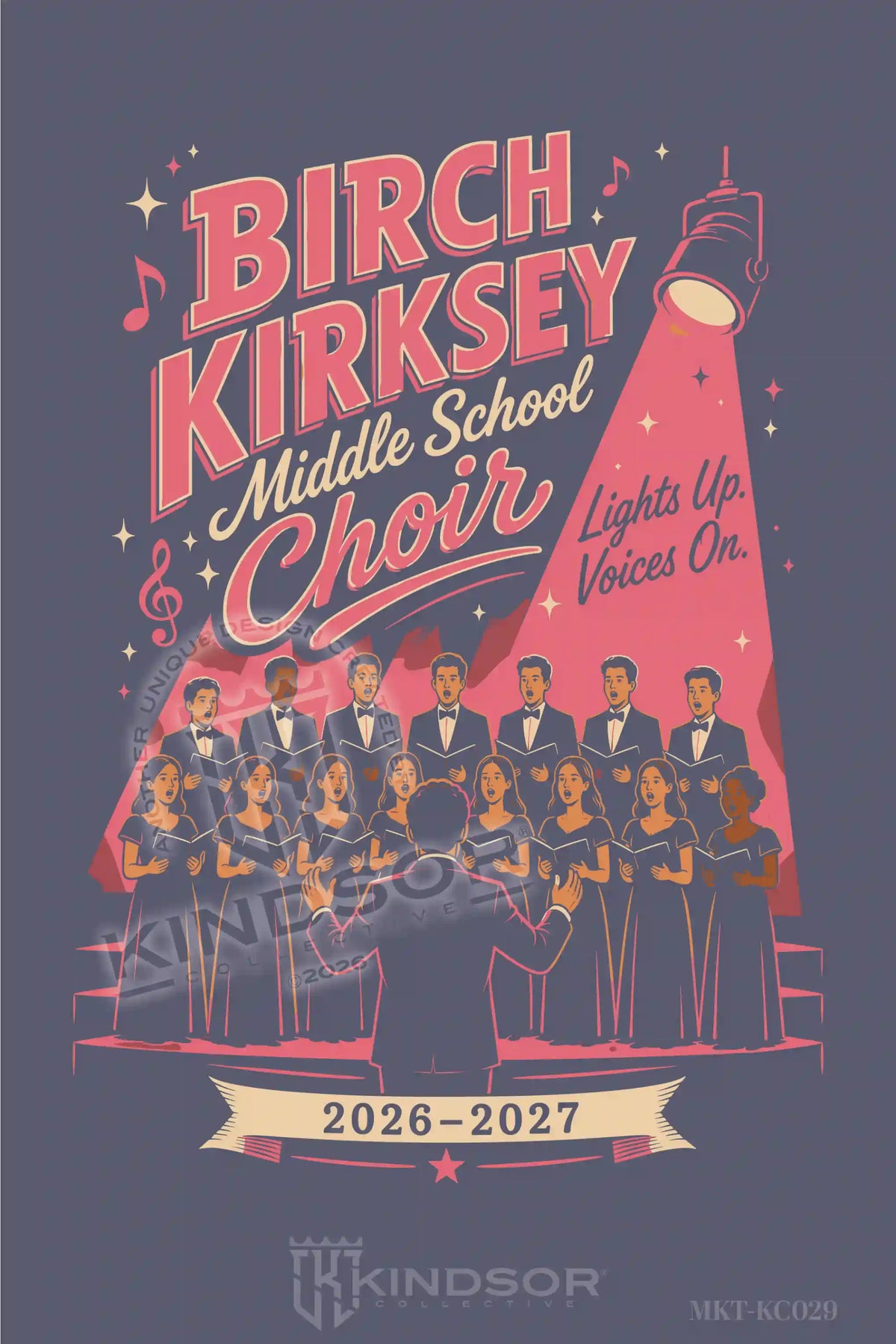 Birch Kirksey Middle School Choir Glow Up the Stage