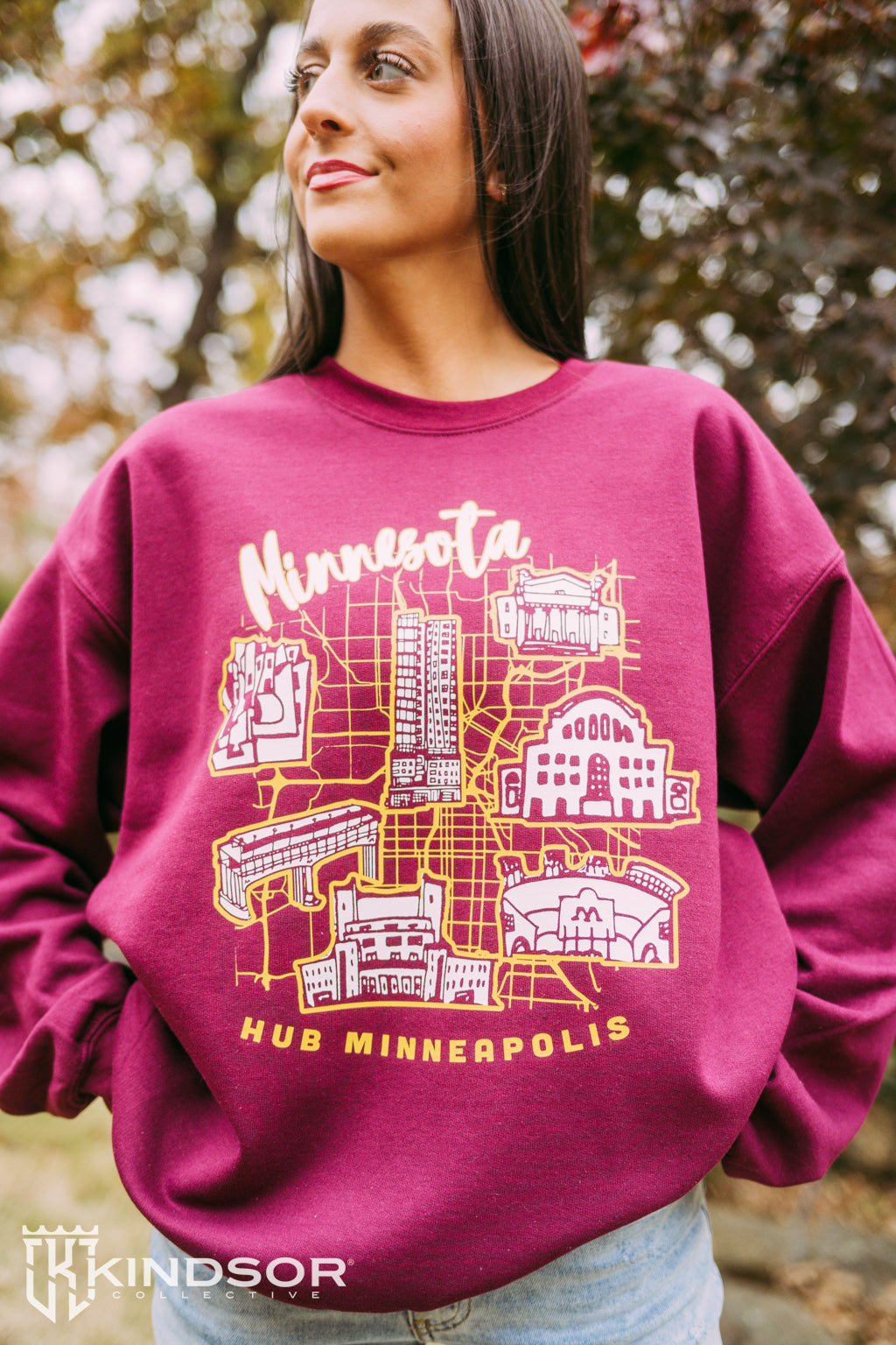 Minnesota Minneapolis Hub Red Sweatshirt