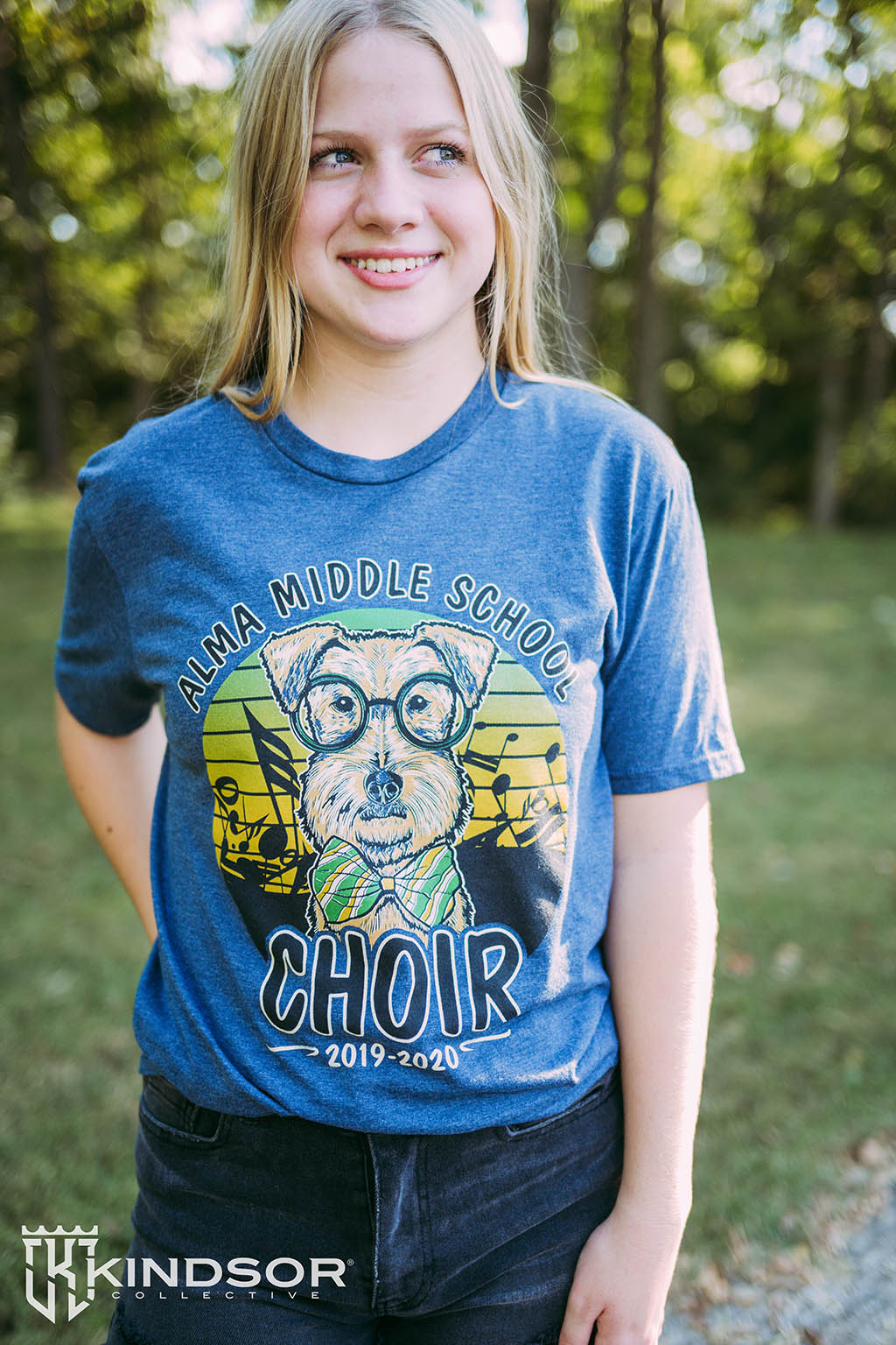 Alma Middle School Choir Airedale Shirt
